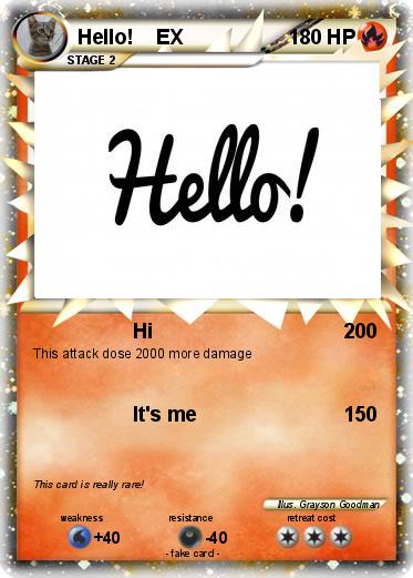 Pokemon Hello!    EX