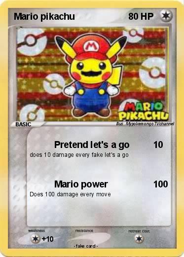 Pokemon Mario pikachu