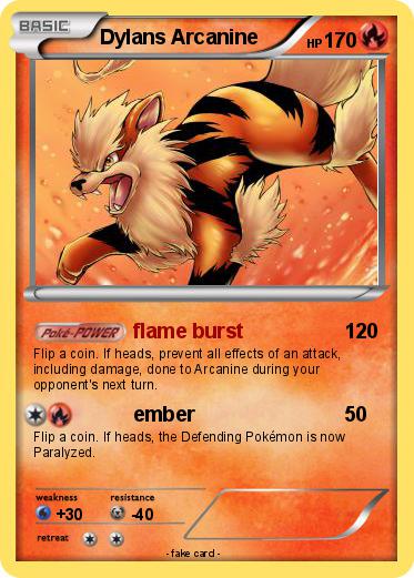 Pokemon Dylans Arcanine