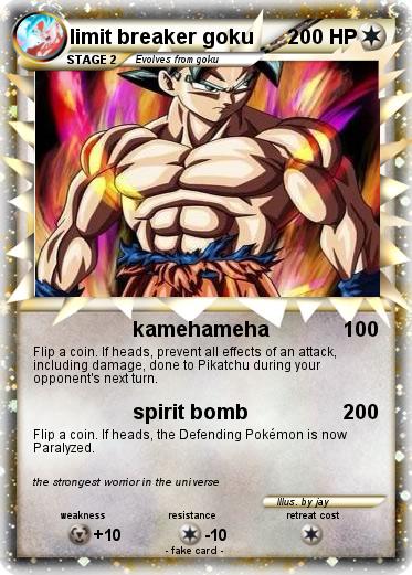 Pokemon limit breaker goku