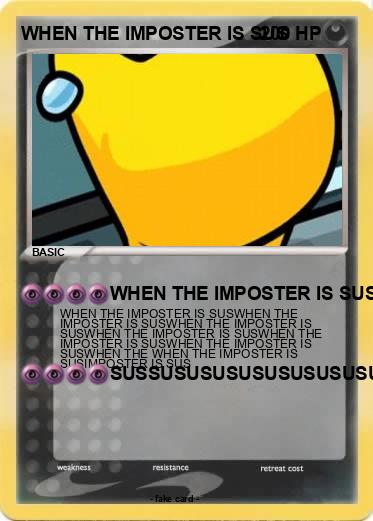Pokemon WHEN THE IMPOSTER IS SUS