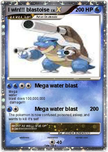 Pokemon I win!!! blastoise