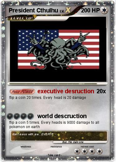 Pokemon President Cthulhu