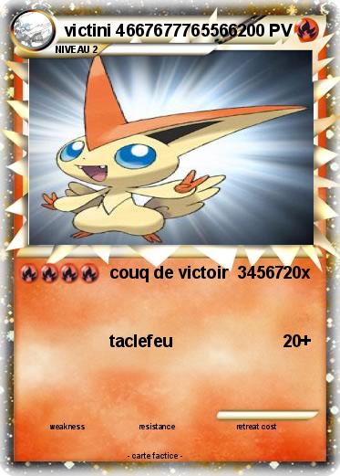Pokemon victini 4667677765566