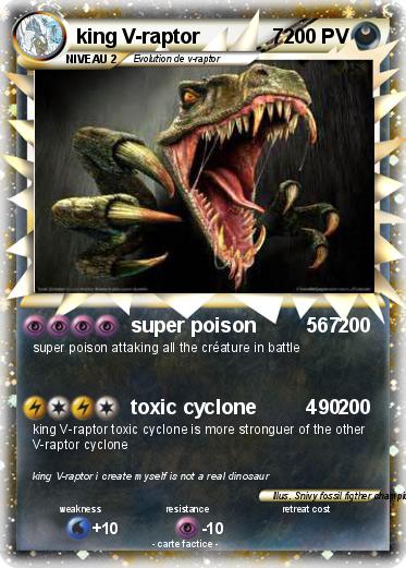 Pokemon king V-raptor             7