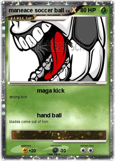 Pokemon maneace soccer ball