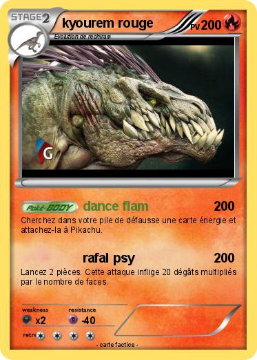 Pokemon kyourem rouge