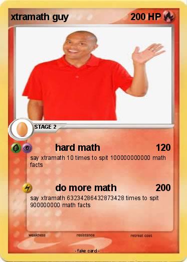 Pokemon xtramath guy