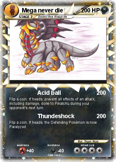 Pokemon Mega never die