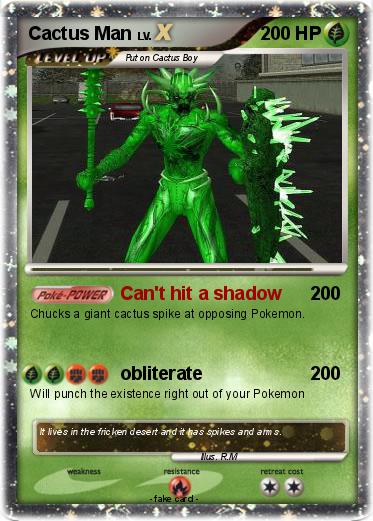 Pokemon Cactus Man