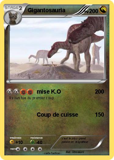 Pokemon Gigantosauria