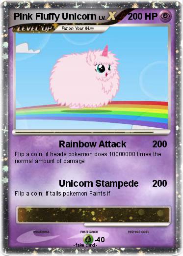 Pokemon Pink Fluffy Unicorn