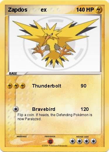 Pokemon Zapdos         ex