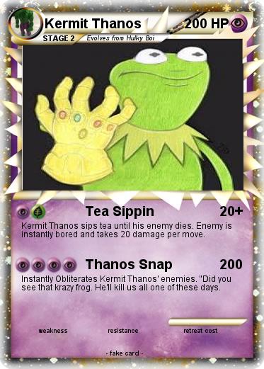 Pokemon Kermit Thanos