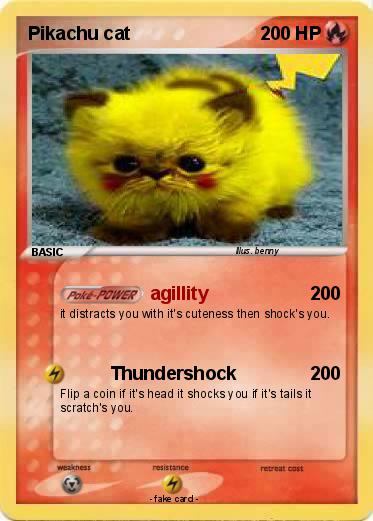 Pokemon Pikachu cat