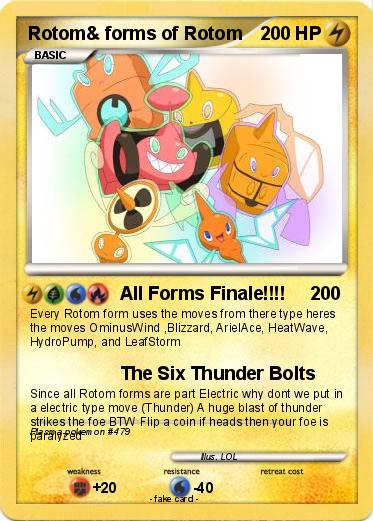 Pok mon Rotom  forms of Rotom  All Forms Finale My 