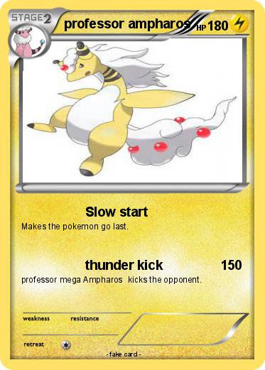 Pokemon professor ampharos