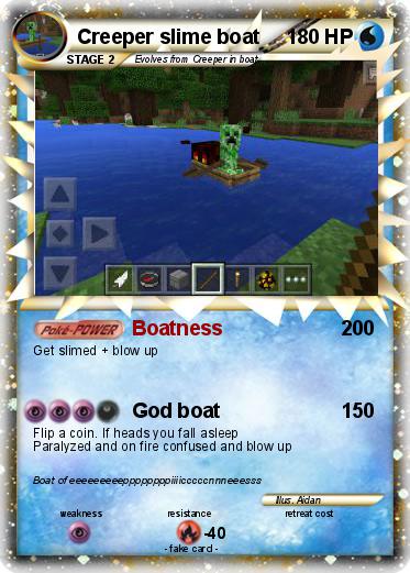 Pokemon Creeper slime boat