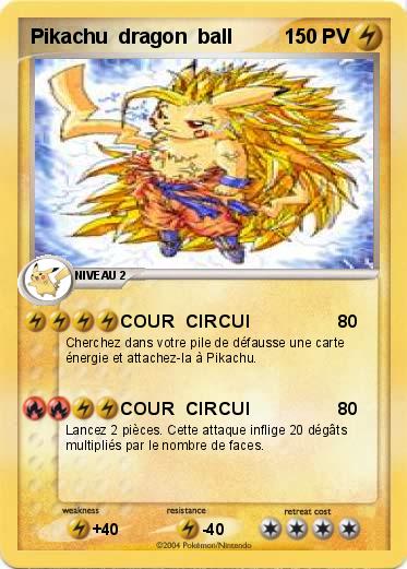 Pokemon Pikachu  dragon  ball