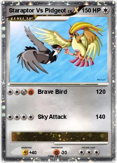 Pokemon Staraptor Vs Pidgeot