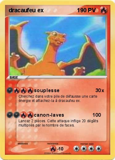 Pokemon dracaufeu ex                     1