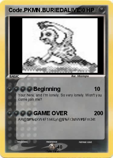 Pokemon Code.PKMN.BURIEDALIVE