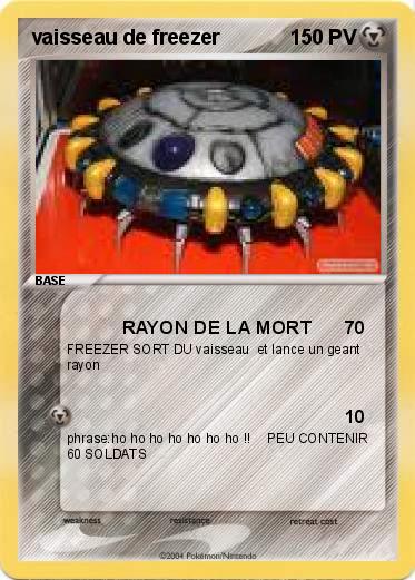 Pokemon vaisseau de freezer