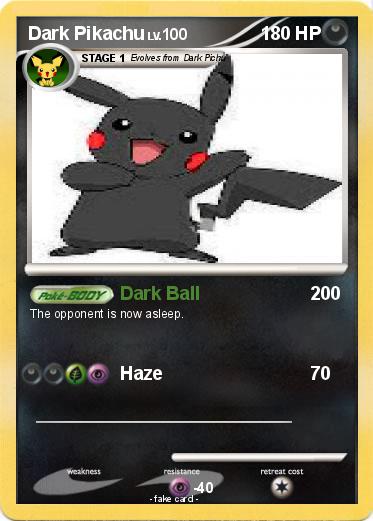 Pokemon Dark Pikachu