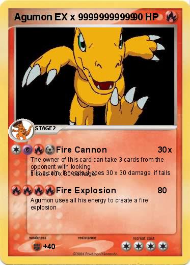 Pokemon Agumon EX x 99999999999