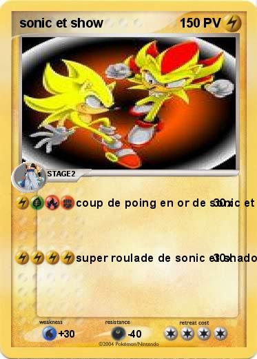 Pokemon sonic et show