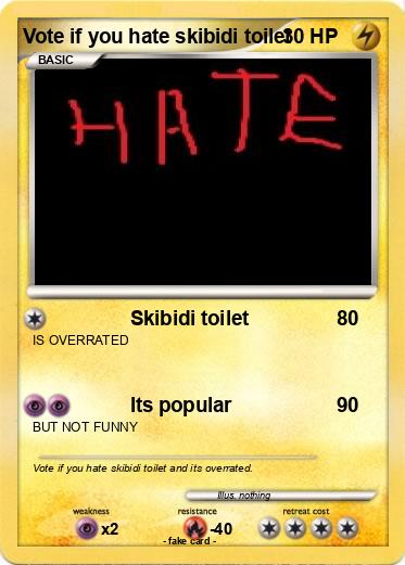 Pokemon Vote if you hate skibidi toilet