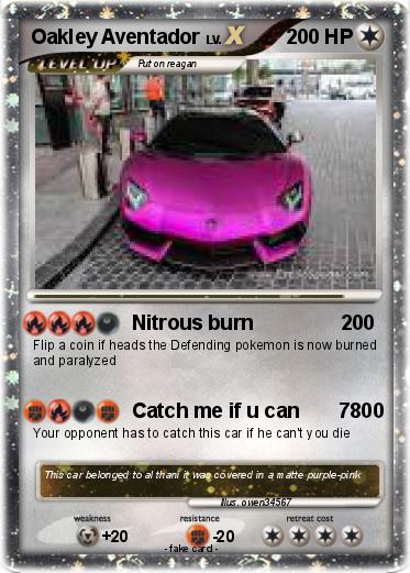 Pokemon Oakley Aventador