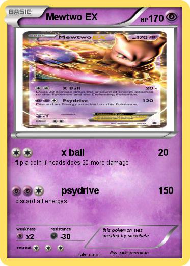 Pokemon Mewtwo EX