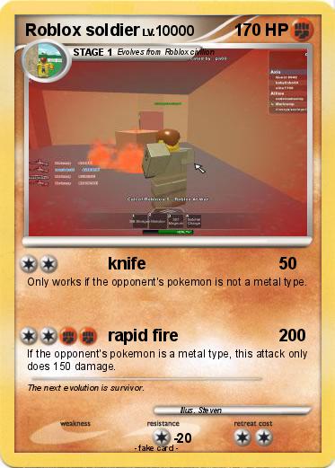 Pokemon Roblox soldier