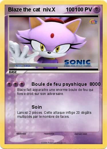 Pokemon Blaze the cat  niv.X       100