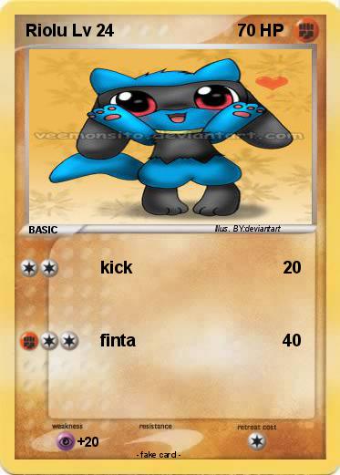 Pokemon Riolu Lv 24