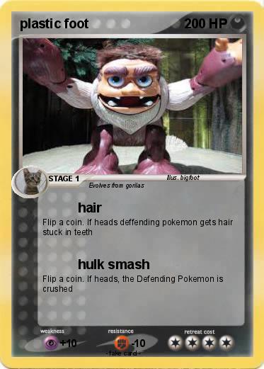 Pokemon plastic foot