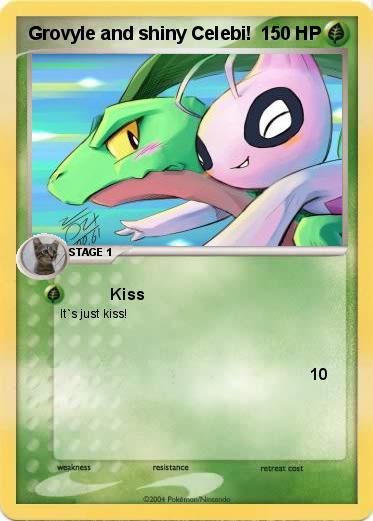 Pokemon Grovyle and shiny Celebi!