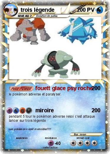 Pokemon trois légende