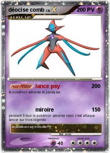 Pokemon déocise comb