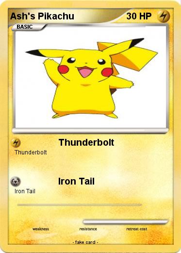 Pokemon Ash's Pikachu