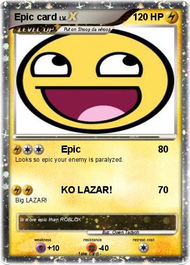 Pokemon Epic card