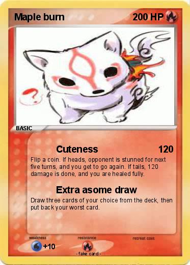 Pokemon Maple burn