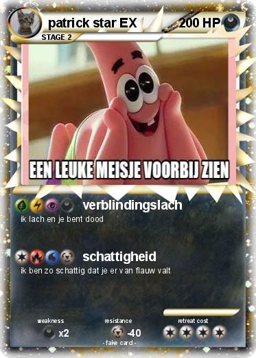 Pokemon patrick star EX
