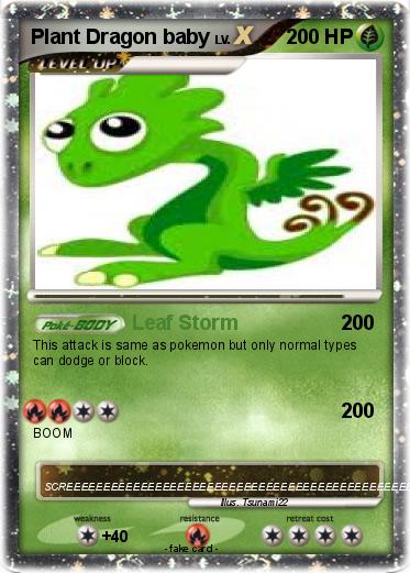 Pokemon Plant Dragon baby