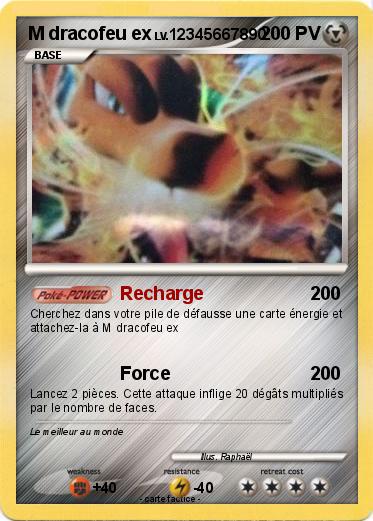 Pokemon M dracofeu ex
