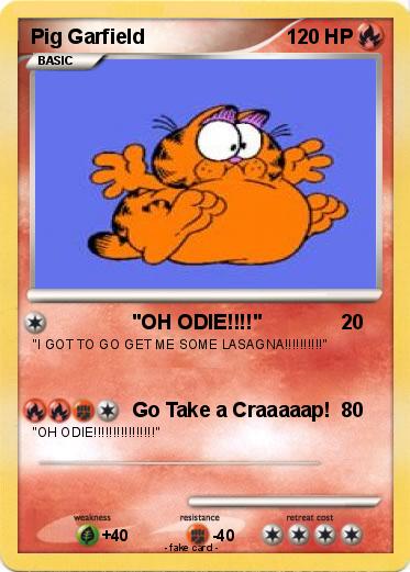 Pokemon Pig Garfield