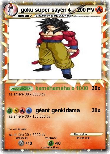 Pokemon goku super sayen 4