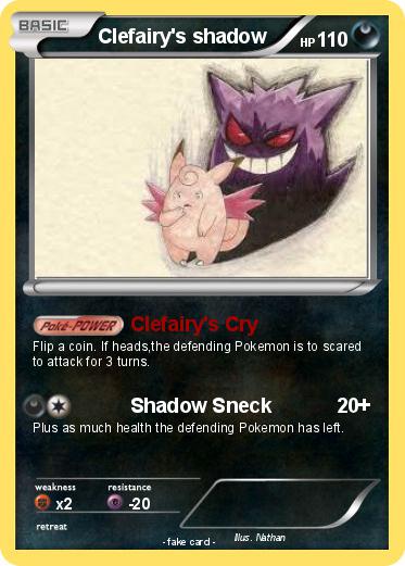 Pokemon Clefairy's shadow