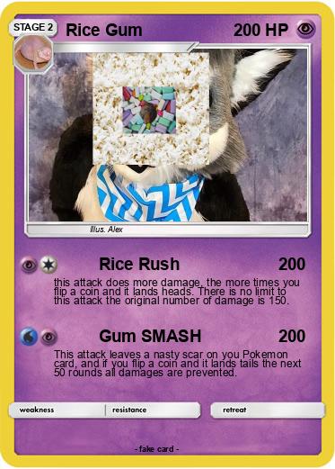 Pokemon Rice Gum